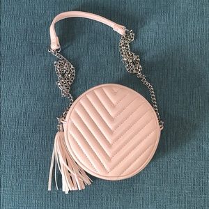 Pink Round Cross Body Bag